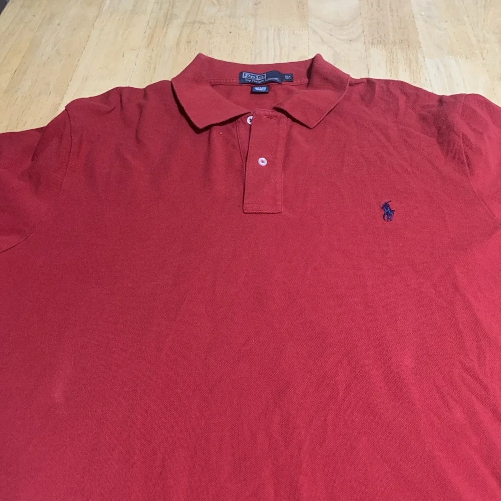 Polo Ralph Lauren Short Sleeve Polo Shirt Men's Size‎ XLT Tall Red